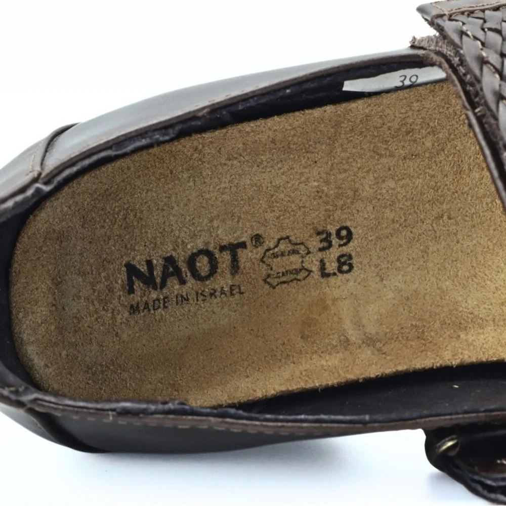 NAOT Forward Mary Jane Shoes Women’s EU 39 US 8 Brown Leather Comfort Low Heel - Picture 11 of 11